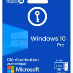 Clé activation Windows 10 Pro-licence