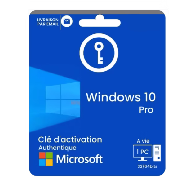 Windows 10 Pro cle activation a Vie