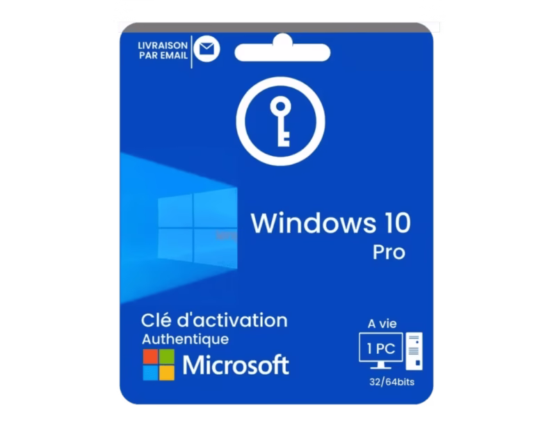 Windows 10 Pro cle activation a Vie
