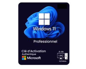 windows 11 Pro clé activation license à vie