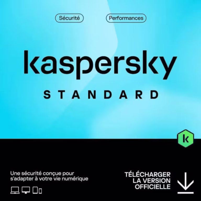 AntiVirus Kaspersky 2024 (1 an / 1 appareil)